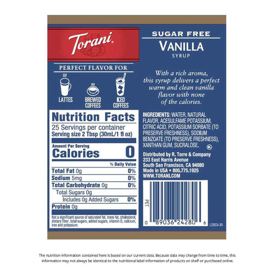 Torani Syrup, 25.4 Ounce (Pack of 4)