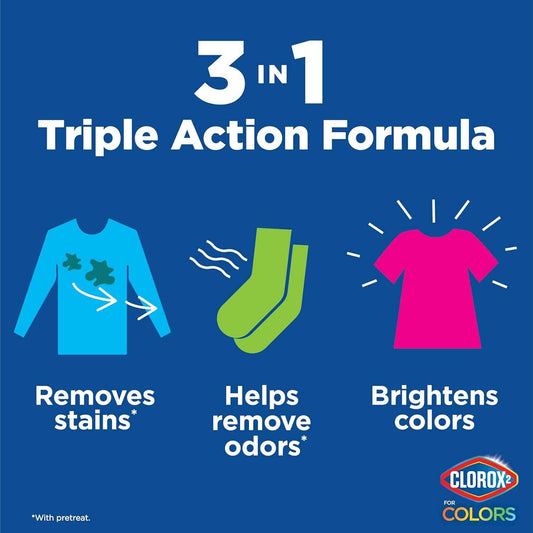 Clorox 2 for Colors - Stain Remover and Color Brightener Packs, 40 Count