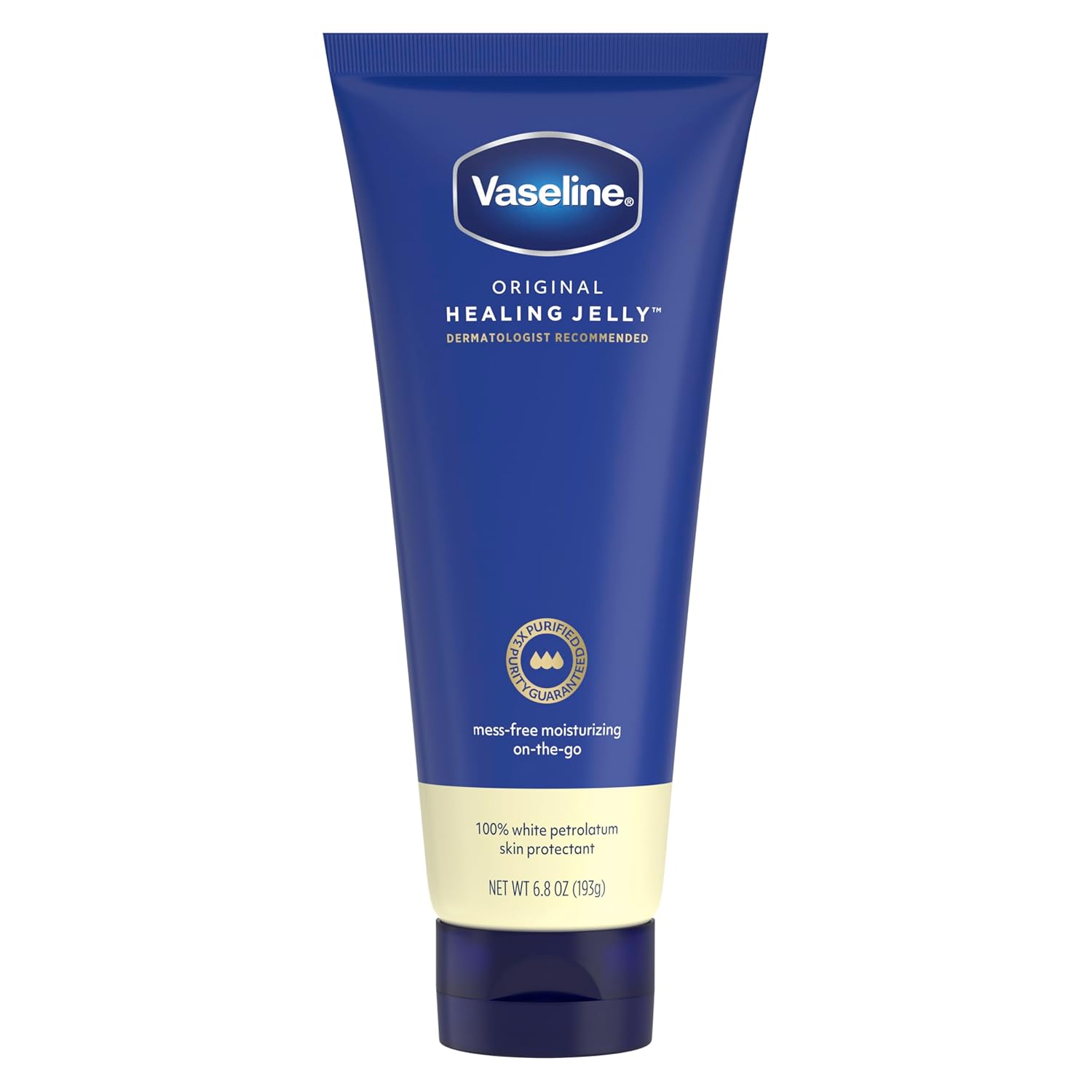 Vaseline_Original_Healing_Jelly_100%_White_Petrolatum_Skin_Protectant_1_ct_for_Mess-Free_Moisturizing_On-the-Go,_with_3x_Purified_Purity-Guaranteed_Formula,_6.8_OZ