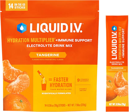 Liquid_I.V.®_Hydration_Multiplier_+Immune_Support_-_Tangerine_|_Electrolyte_Powder_Drink_Mix_|_1_Pack_(14_Servings)
