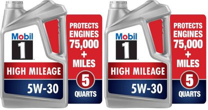Mobil 1 Advanced Fuel Economy Full Synthetic Motor Oil 0W-20, 5 Quart