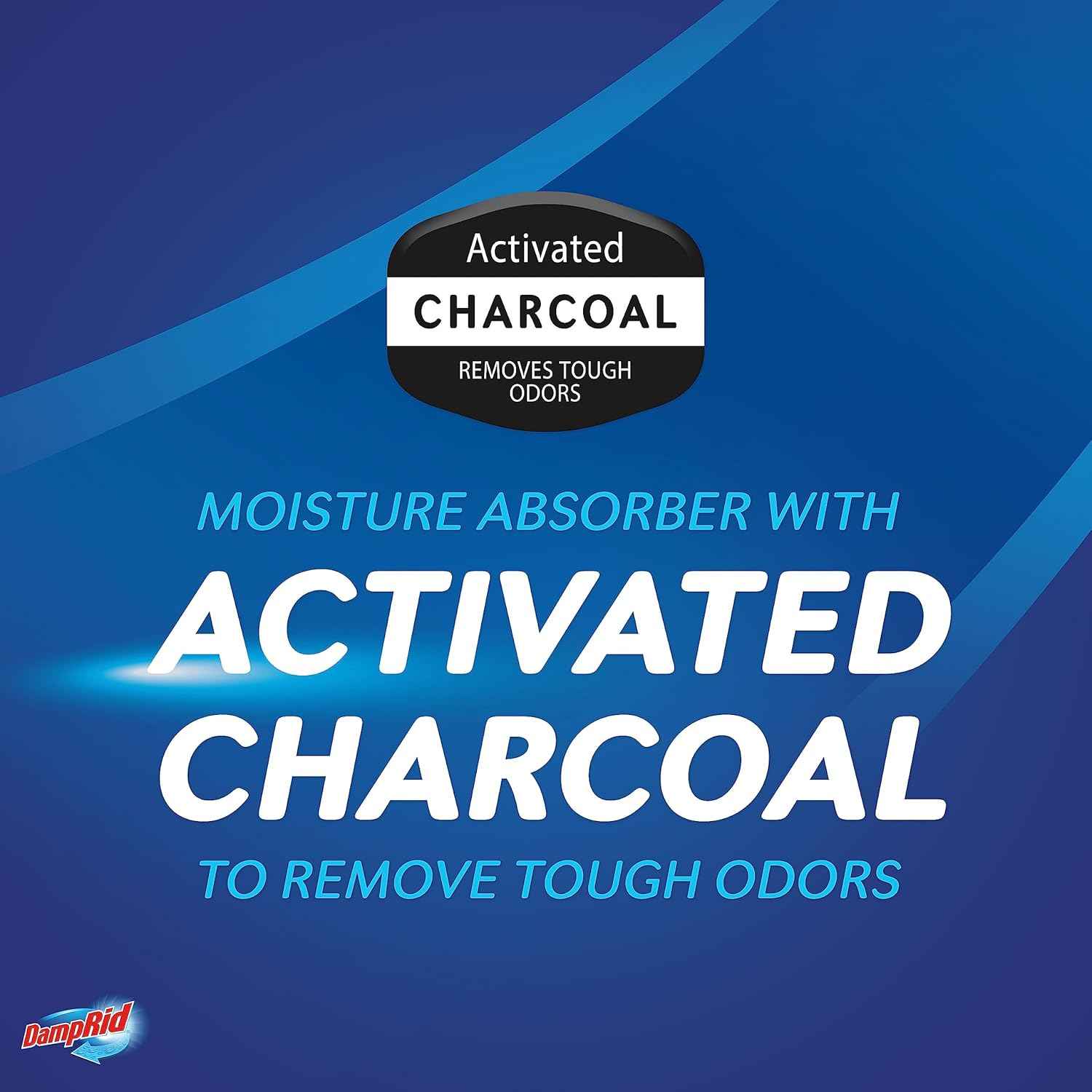 DampRid Fragrance Free Disposable Moisture Absorber with Activated Charcoal, Moisture Absorber & Odor Remover, Lasts Up To 60 Days, No Electricity Required