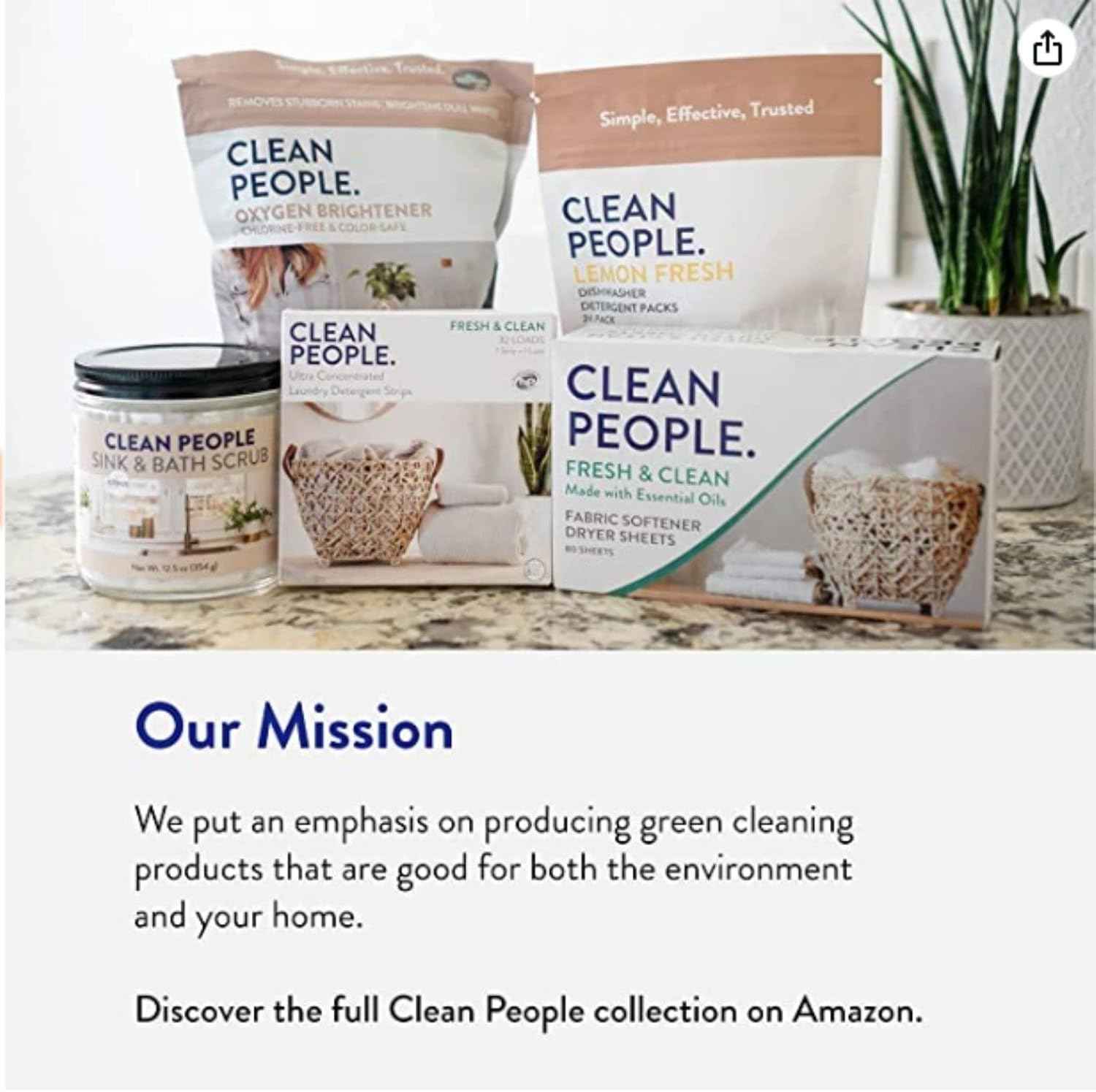THE CLEAN PEOPLE Liquid Dish Soap - Clean, Simple Ingredients - Extra Scrubbing Power