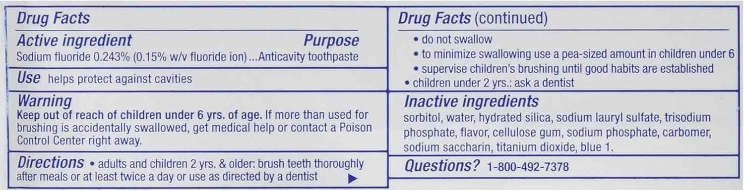 Crest Fluoride Anticavity Toothpaste, Prevents Cavities Before They Start