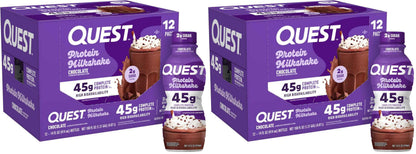 Quest Nutrition Protein Shake, 45g Protein, 2g Sugar, 4g Net Carbs, Ready to Drink, Gluten Free