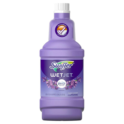 Swiffer WetJet Multi-Purpose and Hardwood Liquid Floor Cleaner Solution Refill, with Gain Scent,