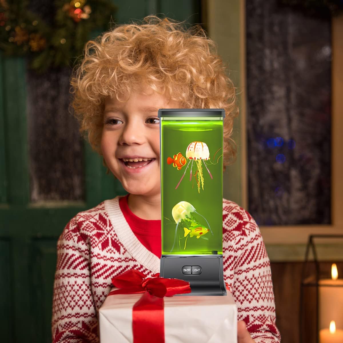 CALOVER_Gifts_for_Kids_Men_Women_Friends_Family_Cool_Jellyfish_Lamp_Night_Light_for_Girls_Boys_Kids_Home_Office_Bedroom_Decor_for_Christmas_Holiday_Birthday_Party