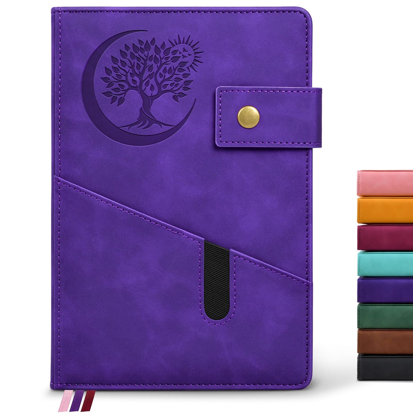 PAIBAS Lined Journal Notebook for Men, A5 Leather Journals for Writing Women, Hardcover Notebooks for Work,School,Note Taking,Travel,Business,Personal daily Diary,200 Page College Ruled (5.9&amp;#34; x 8.4&amp;#34;)