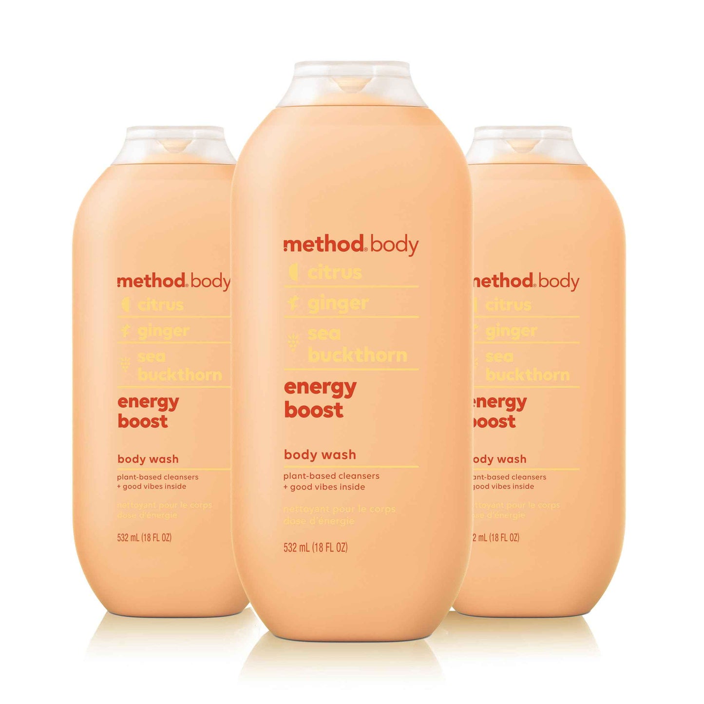 Method Body Wash, Paraben and Phthalate Free, 18 oz (Pack of 3)