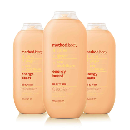 Method Body Wash, Paraben and Phthalate Free, 18 oz (Pack of 3)