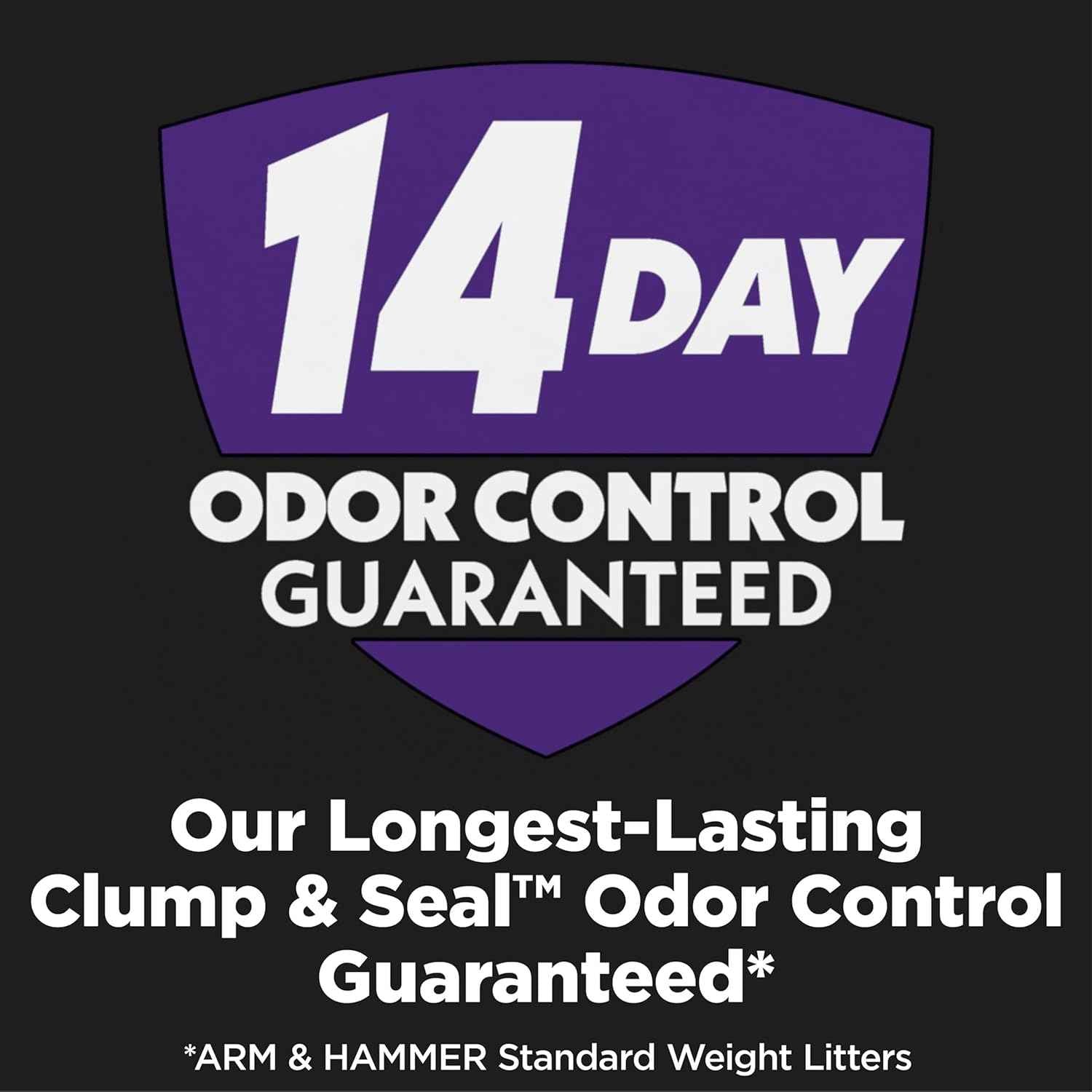 ARM & HAMMER Clump & Seal, Easy Clean Technology with No Scrubbing, 14-Day Odor Control