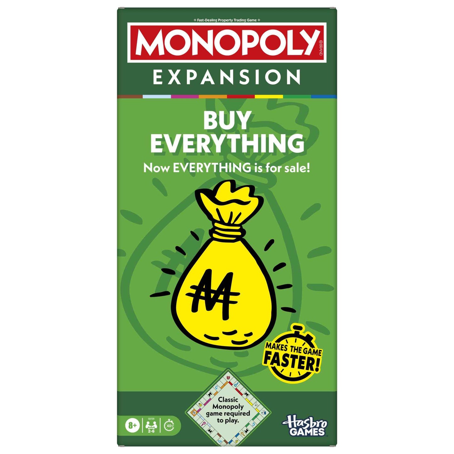 Monopoly Go to Jail Expansion | Add More Fun to Classic Monopoly Game and Play Faster | Ages 8+ | 2-6 Players | 40 Mins. | Family Board Games