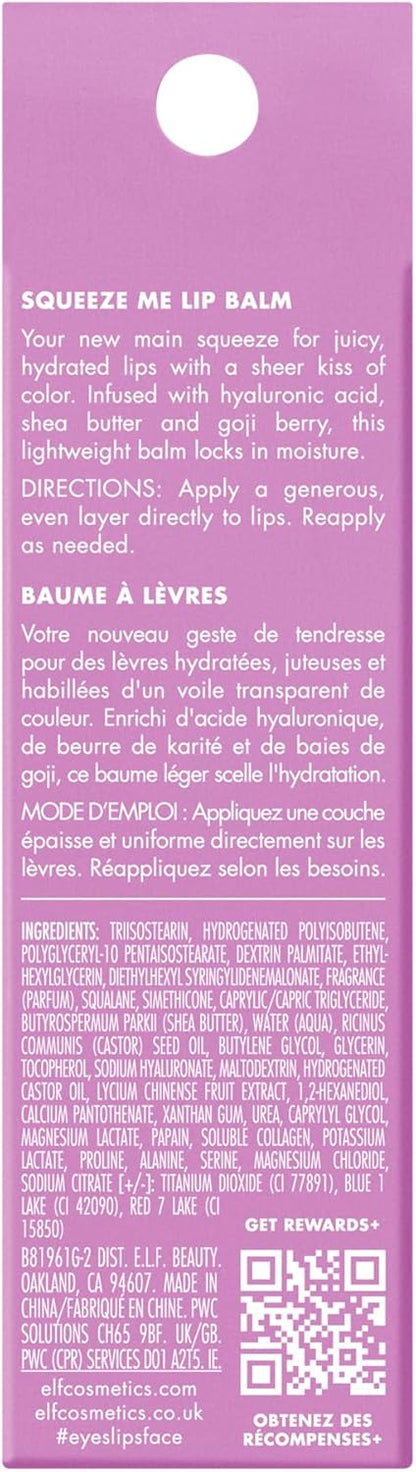 e.l.f._Squeeze_Me_Lip_Balm,_Moisturizing_Lip_Balm_for_A_Sheer_Tint_of_Color,_Infused_with_Hyaluronic_Acid,_Vegan_&_Cruelty-Free