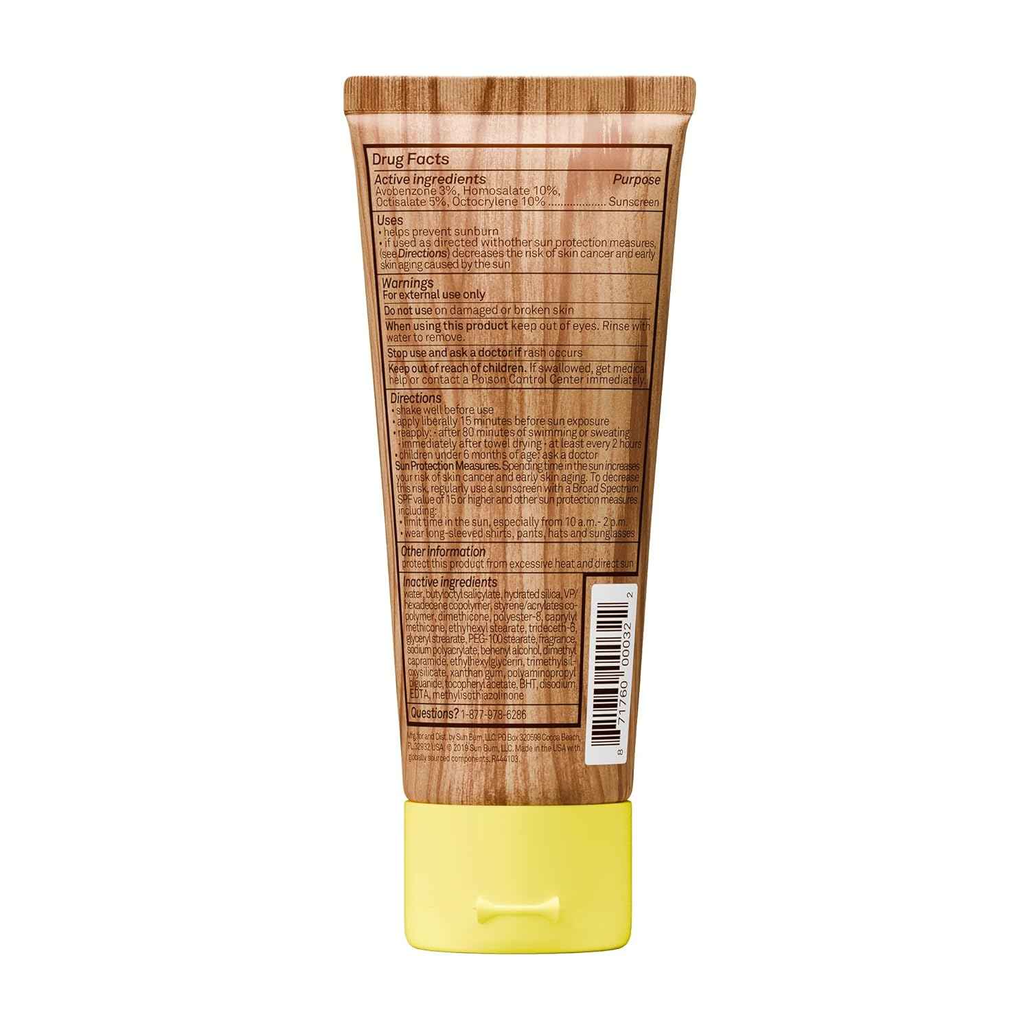 Sun Bum Original Sunscreen Body Lotion - Broad Spectrum Moisturizing Sunscreen with Vitamin E - Hawaii 104 Act Compliant (Made without Octinoxate & Oxybenzone) - Travel Size