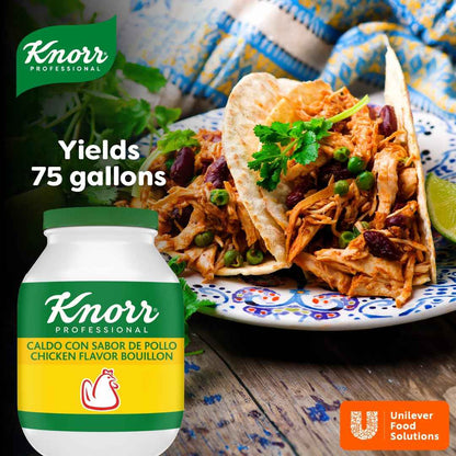 Knorr Professional Caldo de Pollo, Marinade, Flavor Enhancer, Shelf Stable Convenience, 0g Trans Fat, 7.9 lb