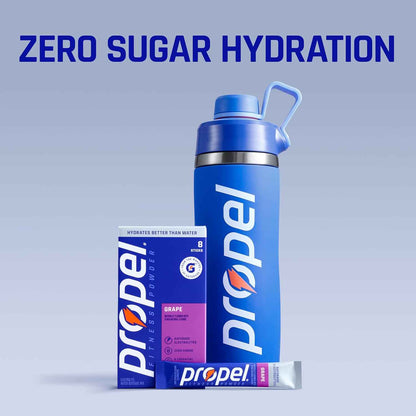 Propel Electrolyte Powder Drink Mix, (32 Servings), Zero Sugar, Enhanced Water Beverage, Gatorade Electrolytes, Vitamins, No Added Colors, No Artificial Flavors, Hydration