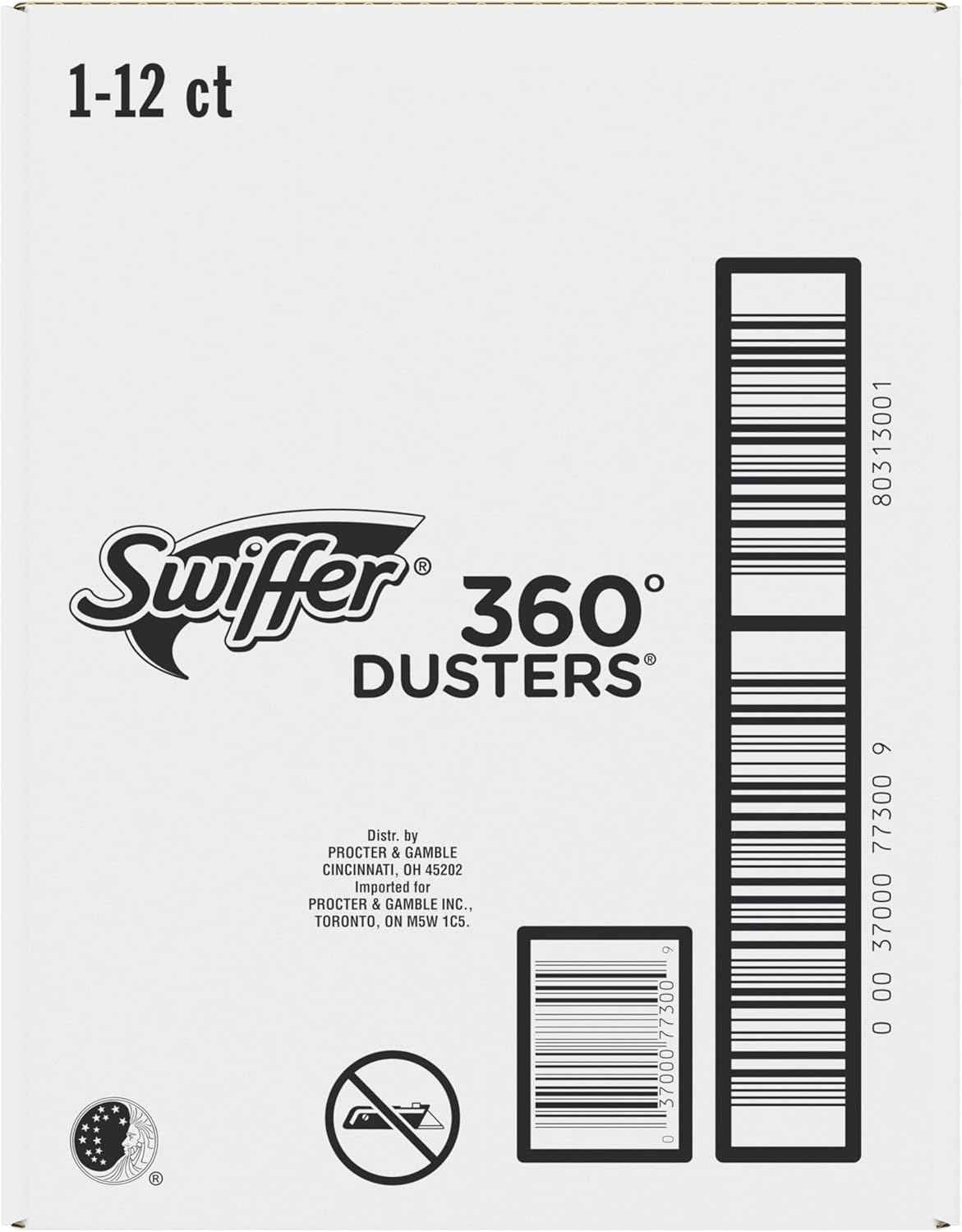 Swiffer Duster Kit with 3 ft Extendable Handle, Heavy Duty Dusting Starter Kit with 12 Refills, for Ceiling Fans, Vents and Hard to Reach Places