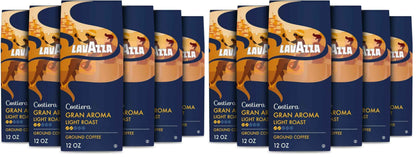 Lavazza Ground Coffee, Light Roast, Smooth and Aromatic Taste, Intensity 2/5, 100% Arabica, Ideal for Drip Brewers