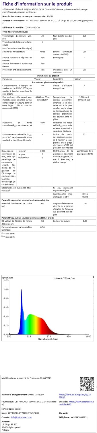 TOPAI_12V_COB_LED_Strip_Light_Warm_White/Natural_White/Cool_White/Blue/Green/Red_Waterproof_IP65_480LEDs/M_Super_Bright_4000Lm_CRI>90_16.4ft/5M_Dotless_High_Density_Cuttable_Flexible_for_Cabinet_Home_DIY_Lighting_Projects