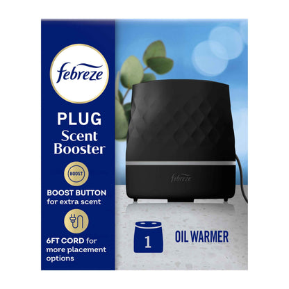 Febreze Plug Scent Booster, Continuous Scent Device Oil Diffuser, Compatible with Febreze Air Freshener Plug in Refills - Refills not Included