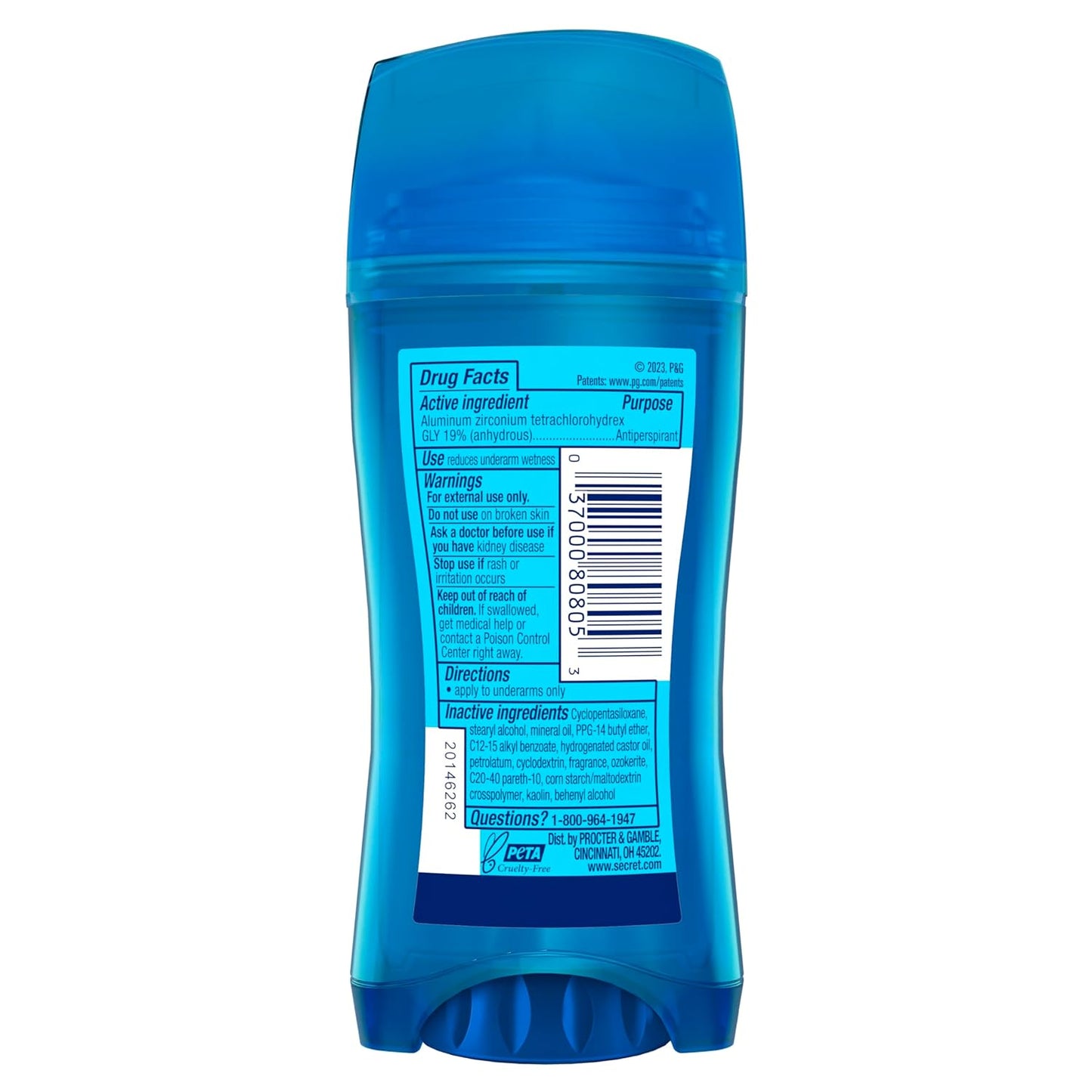 Secret_Outlast_Antiperspirant_Deodorant_for_Women,_72hr_Sweat_&_Odor_Protection,_PH_Balancing_Minerals,_Invisible_Solid,_Completely_Clean_Scent,_2.6_oz