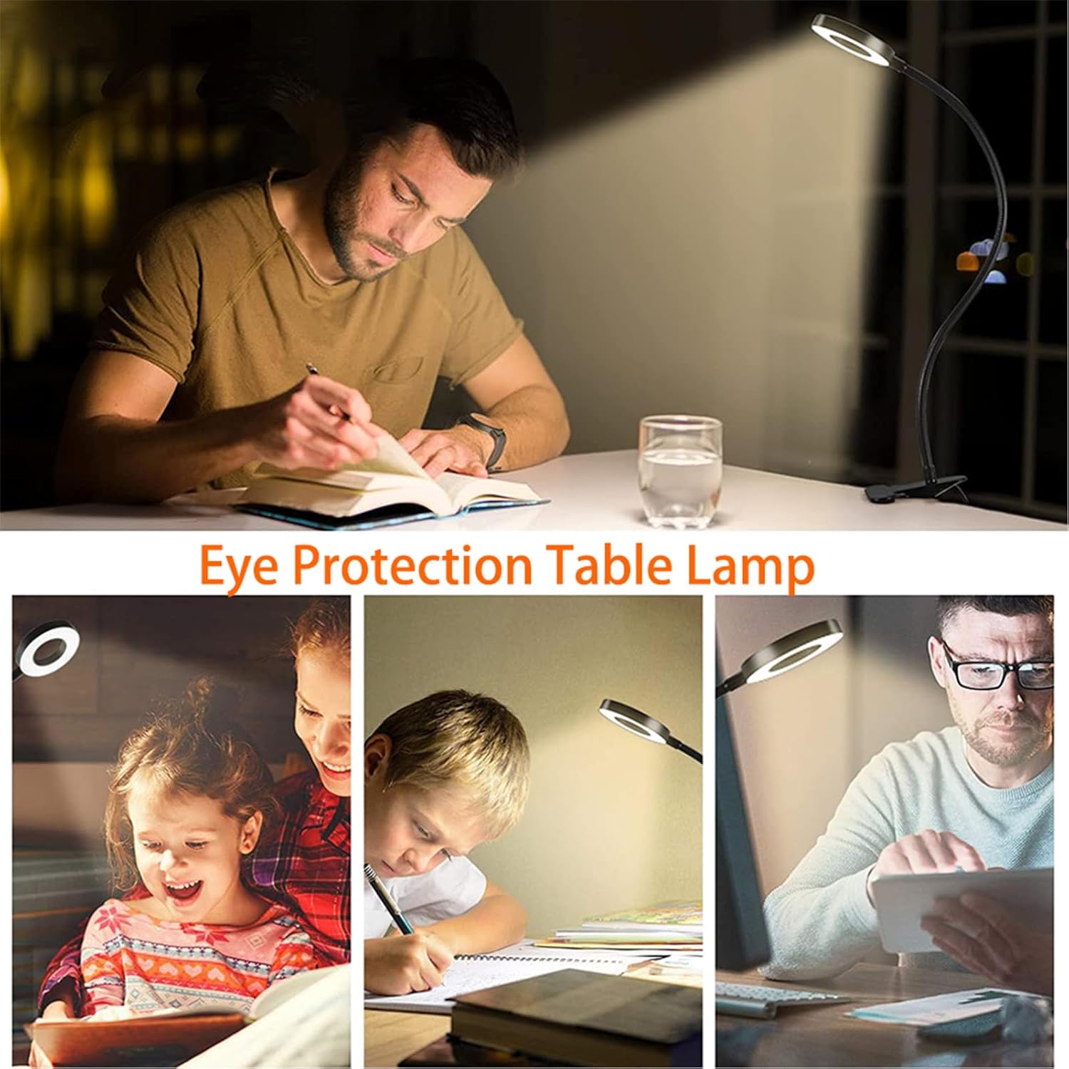 Clip_on_Light_LED_Reading_Book_Study_Lamp_3_Color_Modes_10_Brightness_Eye_Protection_360°_Flexible_Gooseneck_Student_Dormitory_Office_Desk_Lamp_at_Night_in_Bed