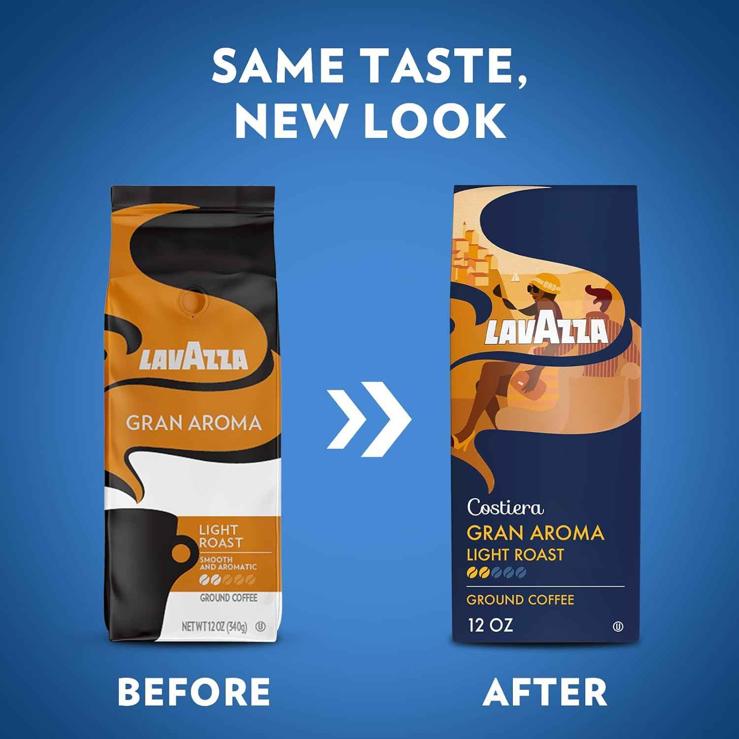 Lavazza Ground Coffee, Light Roast, Smooth and Aromatic Taste, Intensity 2/5, 100% Arabica, Ideal for Drip Brewers