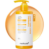 Medicube Body Peel Shot with Turmeric/Hypochlorous Acid | Gentle Body Exfoliating Serum with BHA, LHA & PHA for Dead Skin Cells, Uneven Looking Skin & Excess Sebum | 9.46 fl.oz