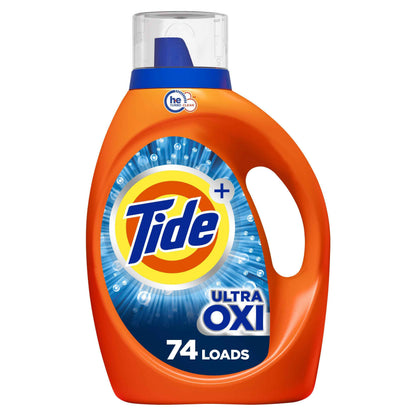 Tide Ultra Oxi Boost Liquid Laundry Detergent, Advanced Stain Remover, Laundry Detergent Liquid with Extra Oxi Power