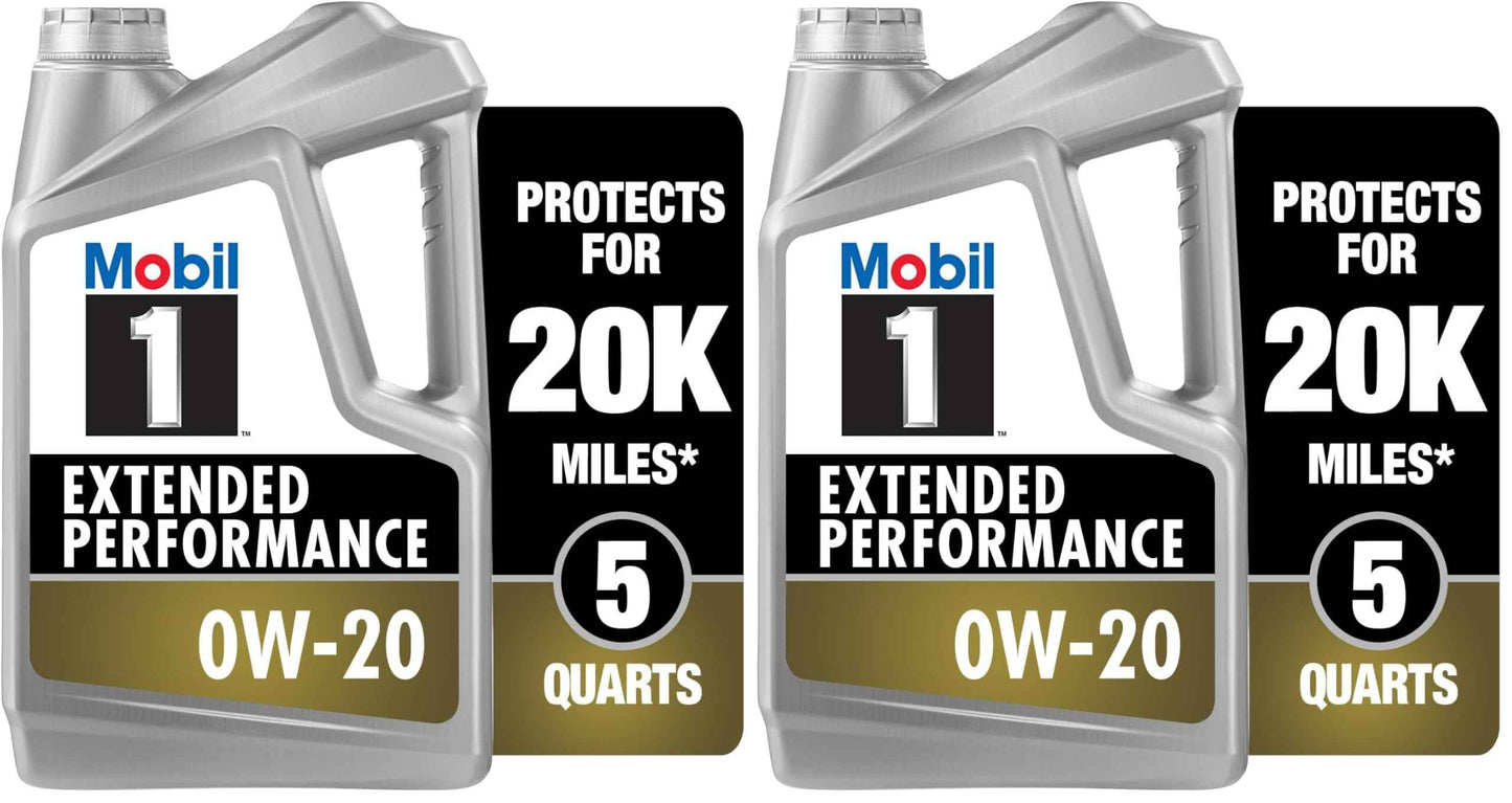 Mobil 1 Advanced Fuel Economy Full Synthetic Motor Oil 0W-20, 5 Quart