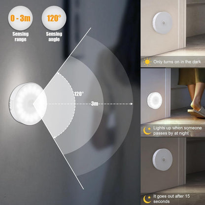 3/6_Pack_Motion_Sensor_Light_Indoor_[Upgraded_14_LEDs],_USB_Rechargeable_Night_Light,_Long_Last_Battery_&_3_Light_Modes,_Wireless_Magnetic_Nightlight_for_Closet,_Stairs,_Hallway_-_Cold_White/Warm_White