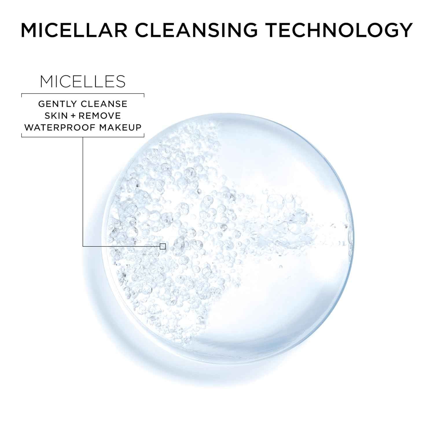 Garnier Micellar Water For Waterproof Makeup, Hydrating Facial Cleanser & Makeup Remover, Suitable for Sensitive Skin, Vegan, Cruelty Free
