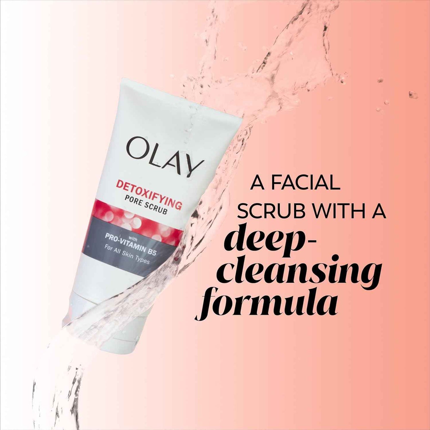 Facial Cleanser by Olay Regenerist, Detoxifying Pore Scrub & Exfoliator