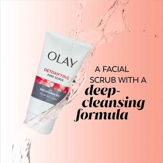 Facial Cleanser by Olay Regenerist, Detoxifying Pore Scrub & Exfoliator