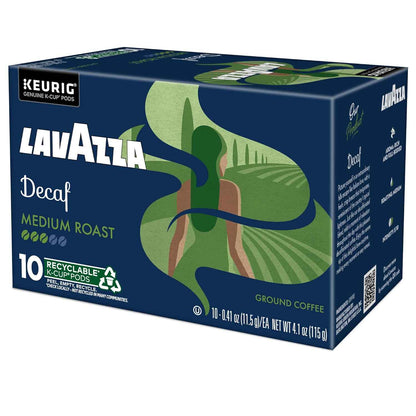 Lavazza Decaf, Single-Serve Keurig K-Cup Pods, Medium Roast Coffee