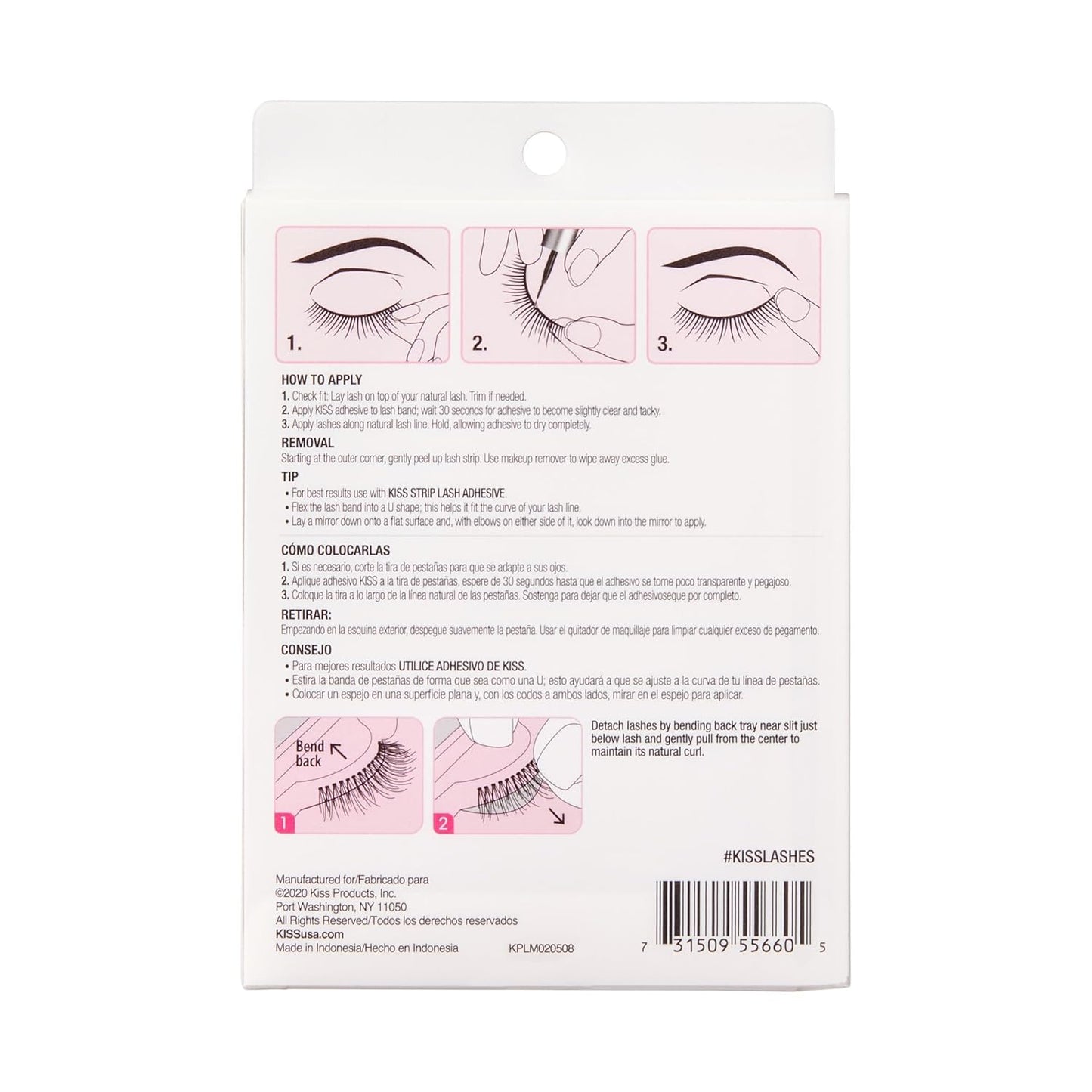 KISS_So_Wispy,_False_Eyelashes,_'',_12mm,_Includes_5_Pairs_Of_Lashes,_Easy_to_Apply,_Reusable_Lash_Clusters