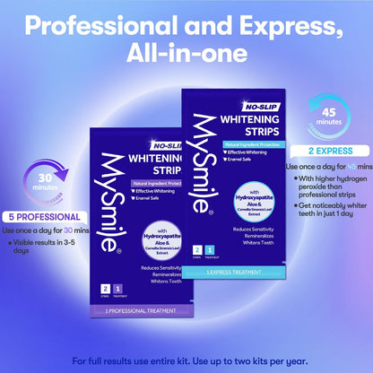 MySmile_Teeth_Whitening_Strips,_Hydroxyapatite-Infuse_White_Strips,_Non-Sensitive_Teeth_Whitening_with_Soothing_Natural_Ingredients,_Enamel-Safe,_Residue-Free,_Non-Slip,_7_Treatments_Kit