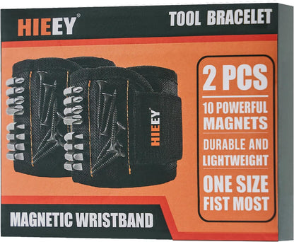 HIEEY_2_Pieces_Magnetic_Wristband_for_Holding_Screws,_Gifts_for_Men,_Tool_Belt_Magnetic_Wristband_for_Holding_Screws,_Cool_Gadgets_Christmas_Gifts_for_Him_Men_Women_Husband_(Gift_Box)