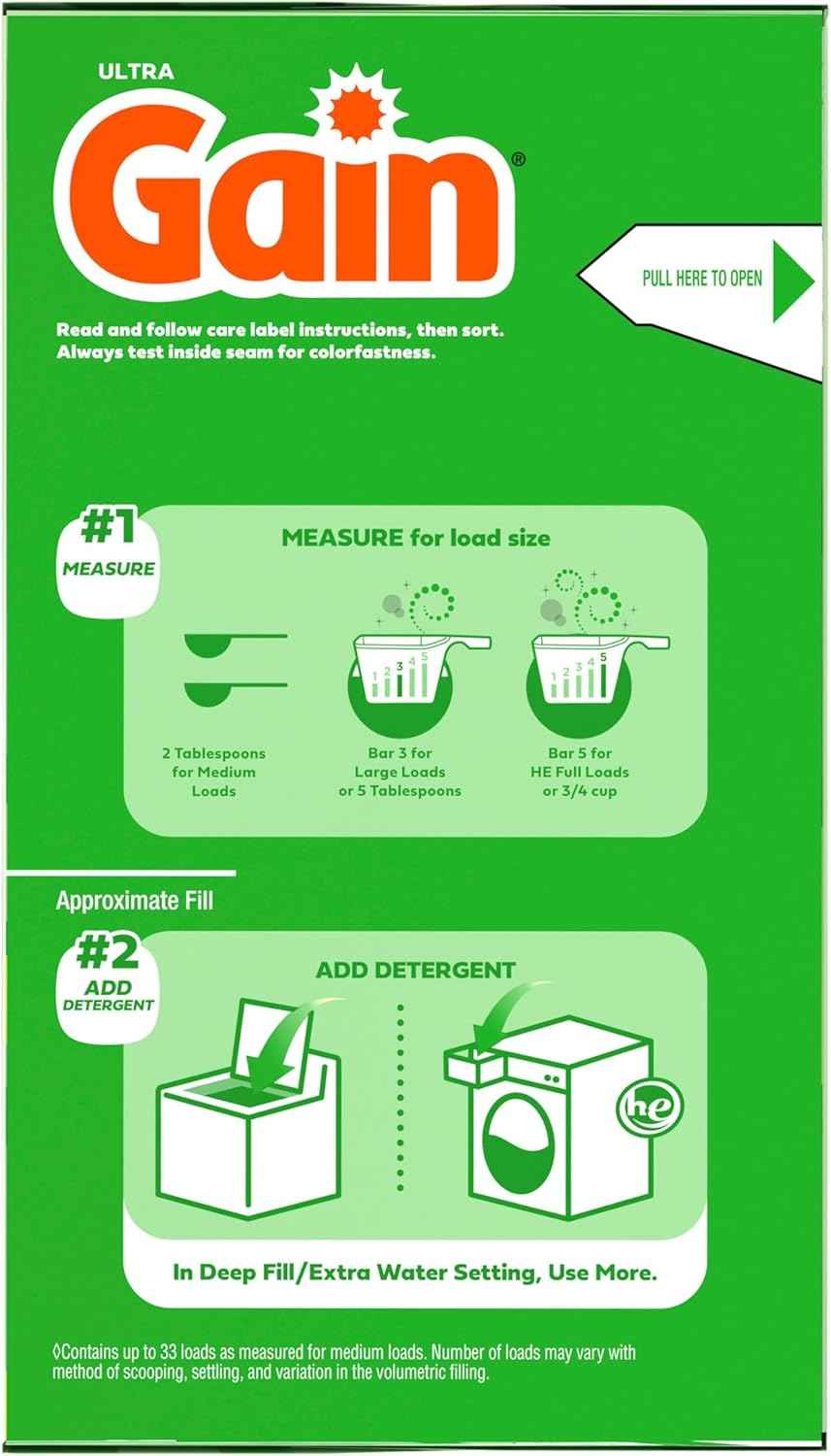 Gain Powder Laundry Detergent, Original Scent