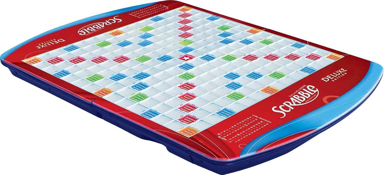 Hasbro Gaming Scrabble Deluxe Edition Board Game,
