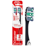 Colgate 360 Optic White Advanced Whitening Toothbrush, Adult Medium Toothbrush with Whitening Cups, Helps Whiten Teeth and Removes Odor Causing Bacteria