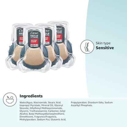 DOVE_MEN_+_CARE_Shower_Tool_4_Count_For_Stronger,_Healthy-Feeling_Skin_Active_Clean_Scrubs_and_Exfoliates_for_a_Deeper_Clean_With_Body_Wash