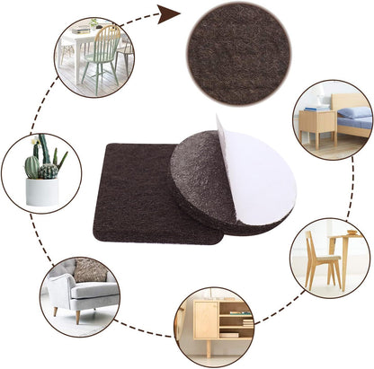 Yelanon_Felt_Furniture_Pads_-56_Pcs(1+2)”_Premium_Felt_Pads_for_Chair_Legs_Furniture,_Floor_Protectors_for_Hardwood_Floors,Brown