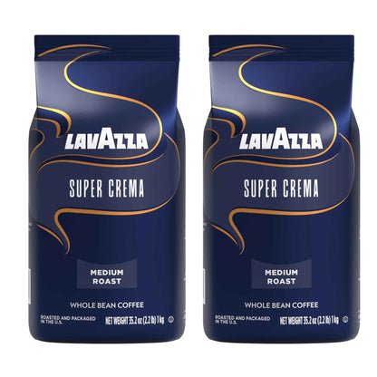 Lavazza Whole Bean Coffee, Medium Espresso Roast, Arabica and Robusta Blend