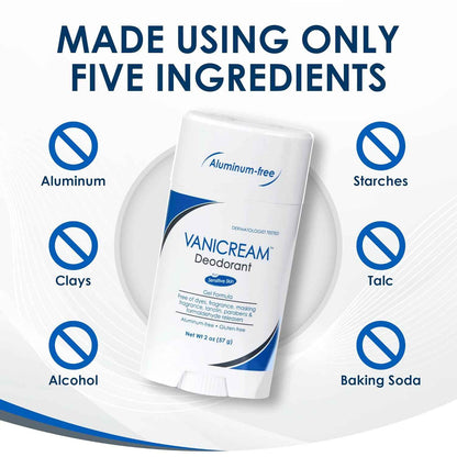 Vanicream Aluminum-Free Gel Deodorant - 2 oz - Unscented Formula for Sensitive Skin