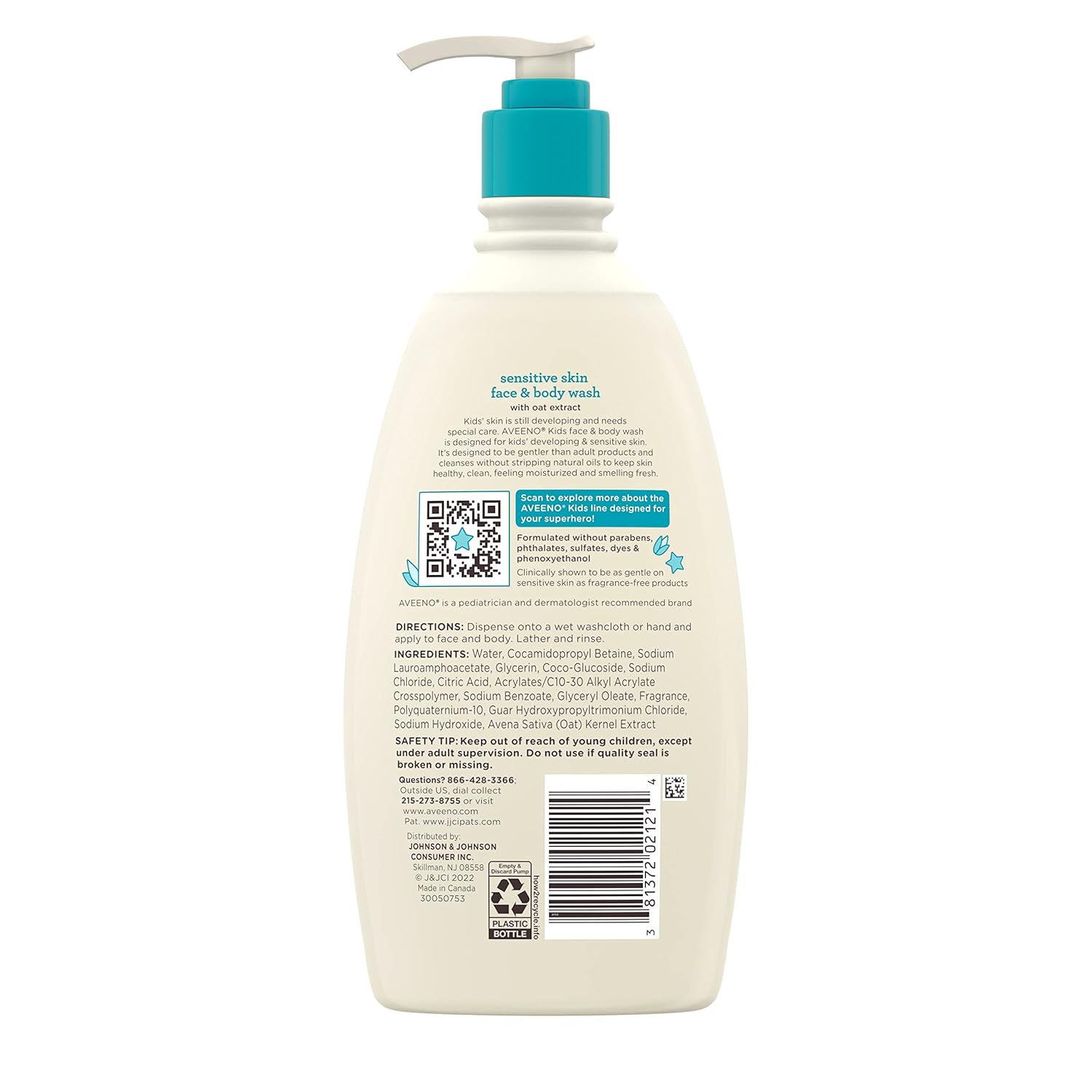 Aveeno_Kids_Sensitive_Skin_Face_and_Body_Wash_with_Oat_Extract,_Gently_Washes_Away_Dirt_and_Germs_Without_Drying,_Tear-Free,_Hypoallergenic_Kids_Body_Wash,_18_fl._oz,_2_Pack