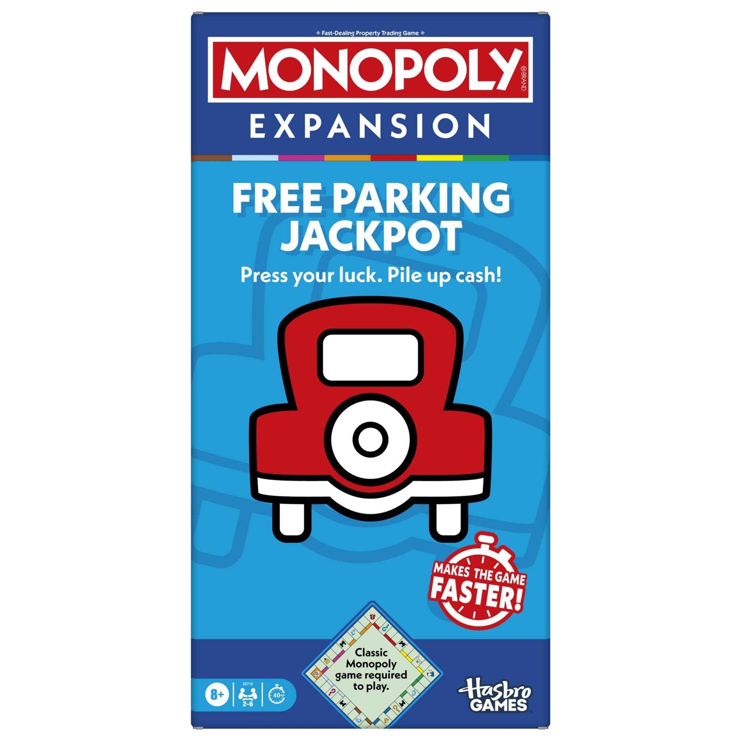 Monopoly Go to Jail Expansion | Add More Fun to Classic Monopoly Game and Play Faster | Ages 8+ | 2-6 Players | 40 Mins. | Family Board Games