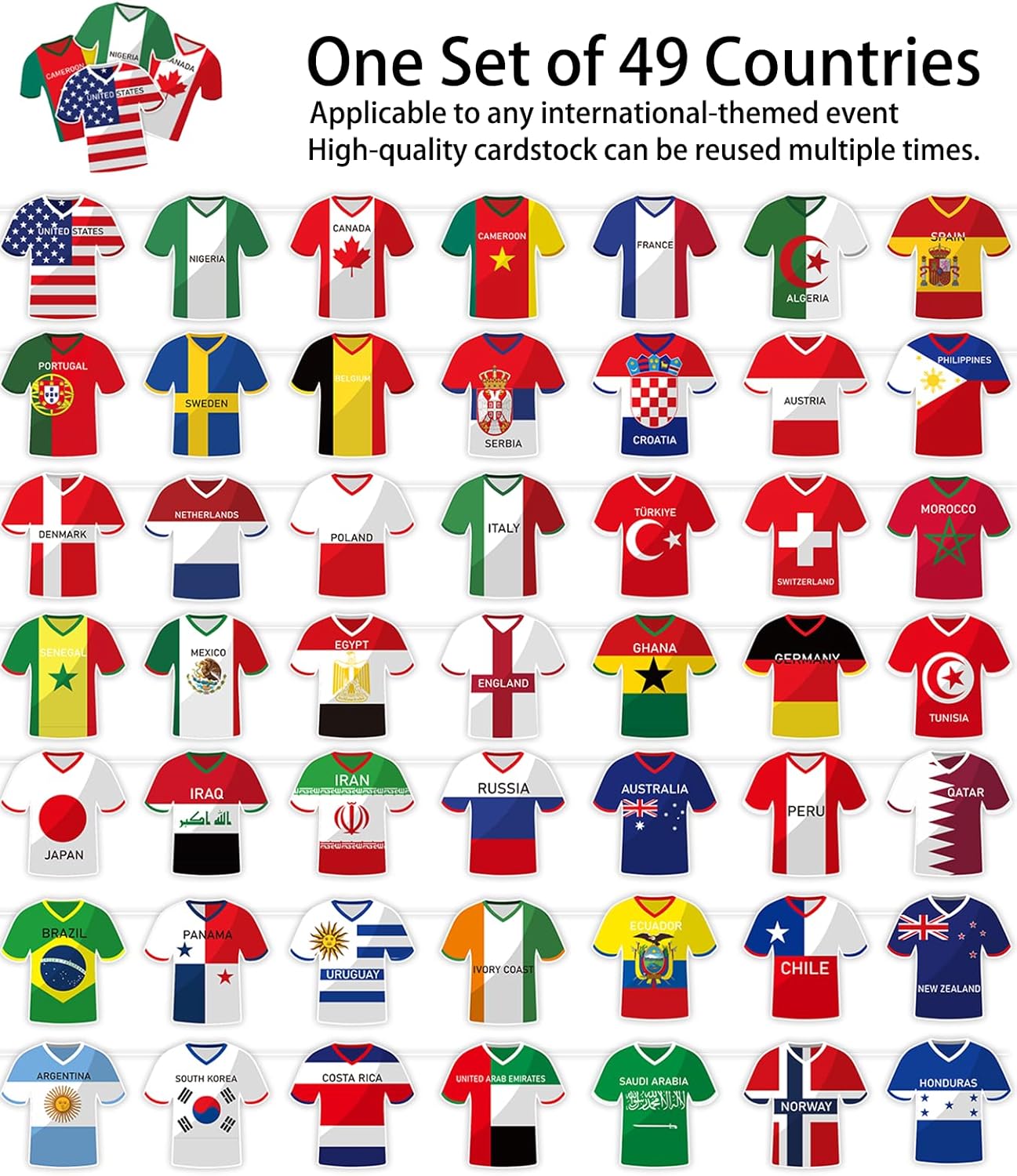 2026_World_Cup_Soccer_Flags_Bunting_Banner_49_Countries_International_Country_String_Flags_49Pcs_World_Cup_Decorations_for_Sports_Themed_Parties_Olympic_Events_Outdoor_Celebrations_Fans_Merchandise(Not_among_the_top_48_teams）