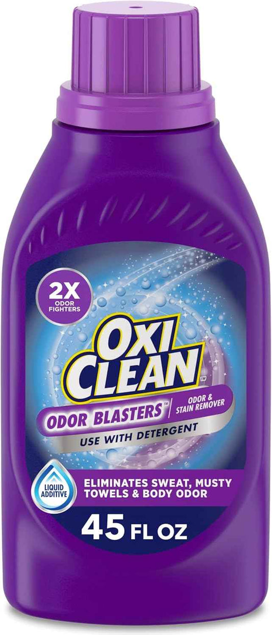 OxiClean Odor Blasters Odor and Stain Remover Liquid Laundry Additive, Water-Activated Laundry Stain Remover