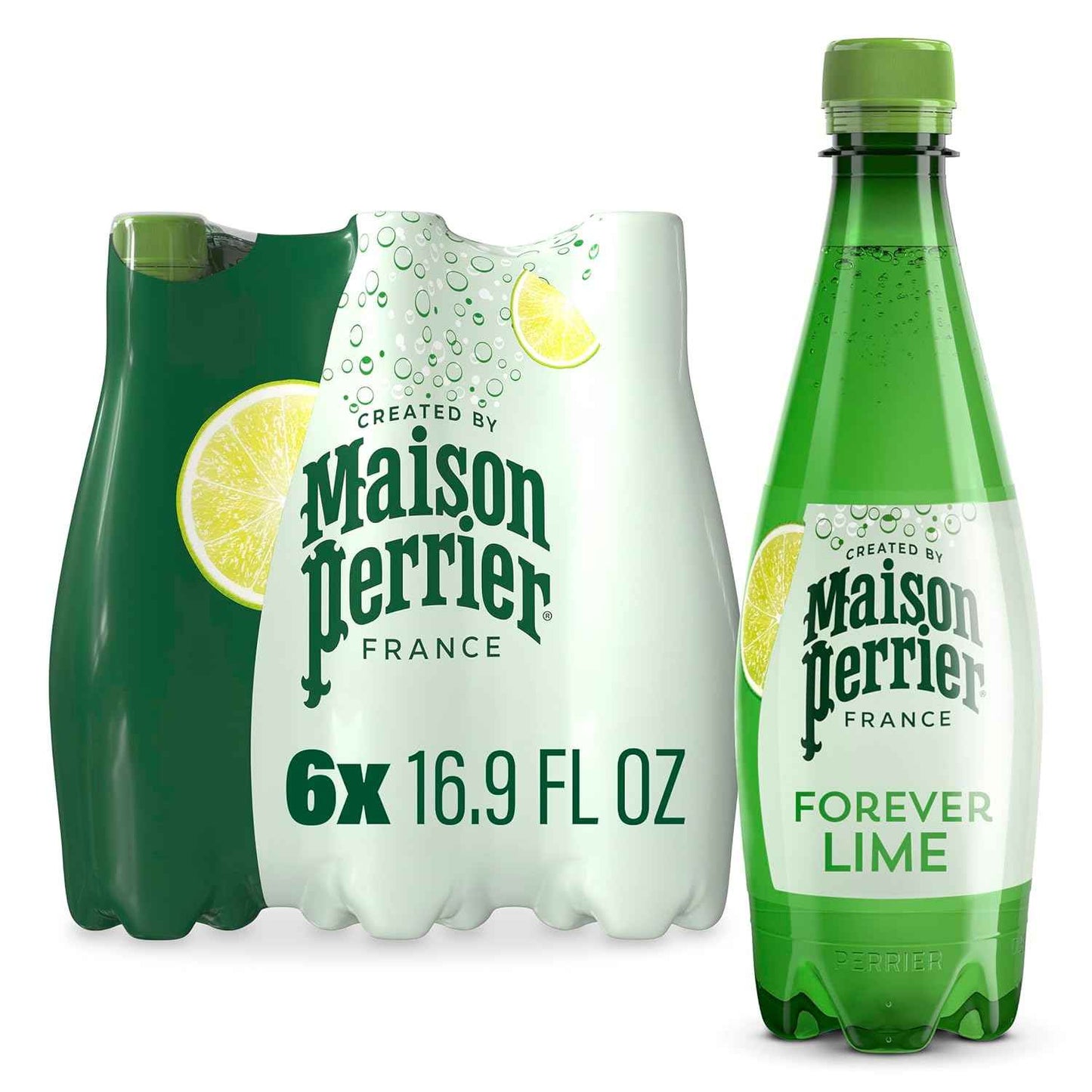 Maison Perrier Sparkling Water, 16.9 FL OZ Plastic Water Bottle